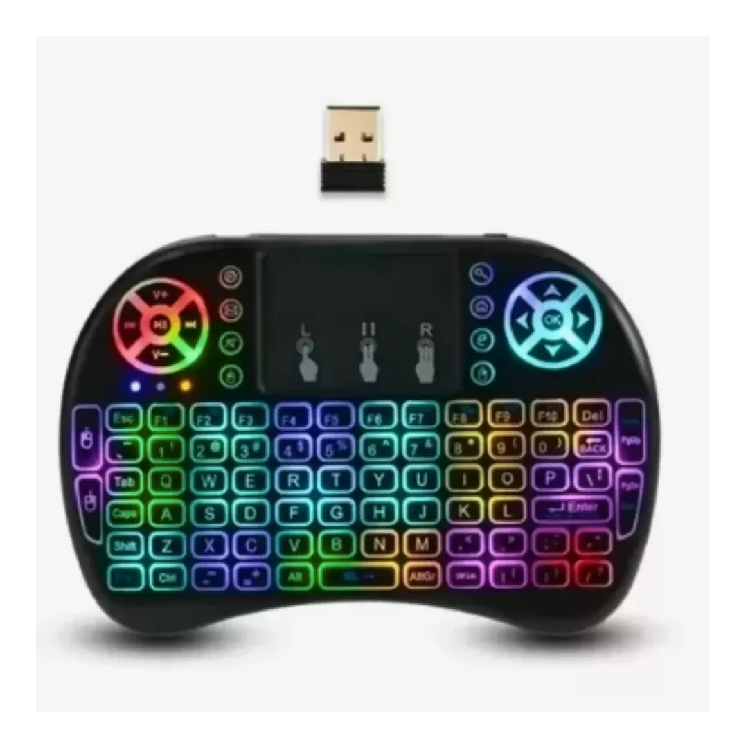 Genérica Teclado BT - Compacto, Inalámbrico y con Retroiluminación RGB